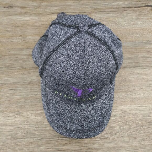 Pilot Bank Hat Gray Purple Logo Adjustable Baseball Cap - Picture 7 of 11